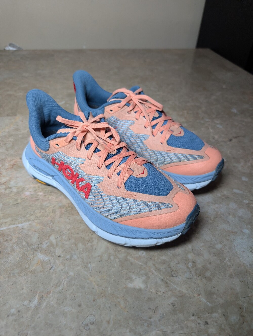 Hoka Mafate Speed 4 Trail Running Shoes Papaya Real Teal Women's Size 9.5 No Box - Picture 10 of 11